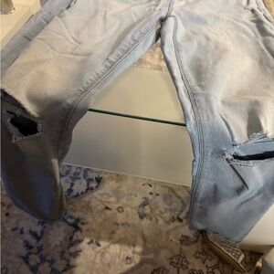 Distressed Light Wash Jeans